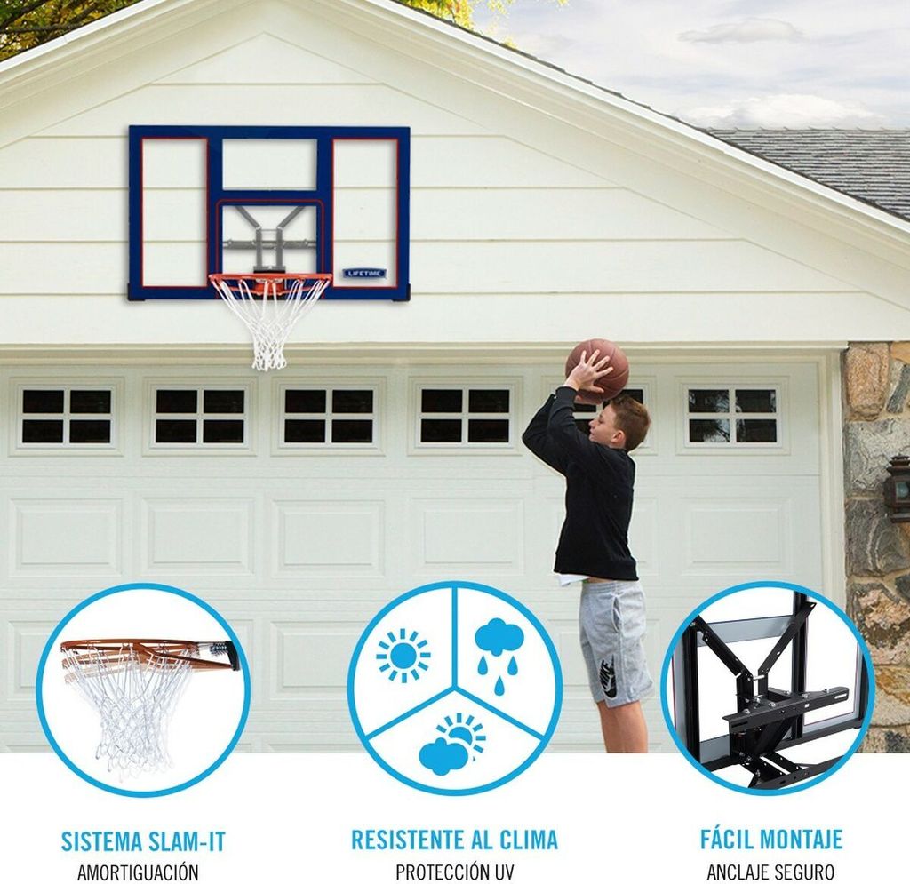 Lifetime Acero 122 Cm Basketballkorb Blau  Blau One Size Produktbild 3