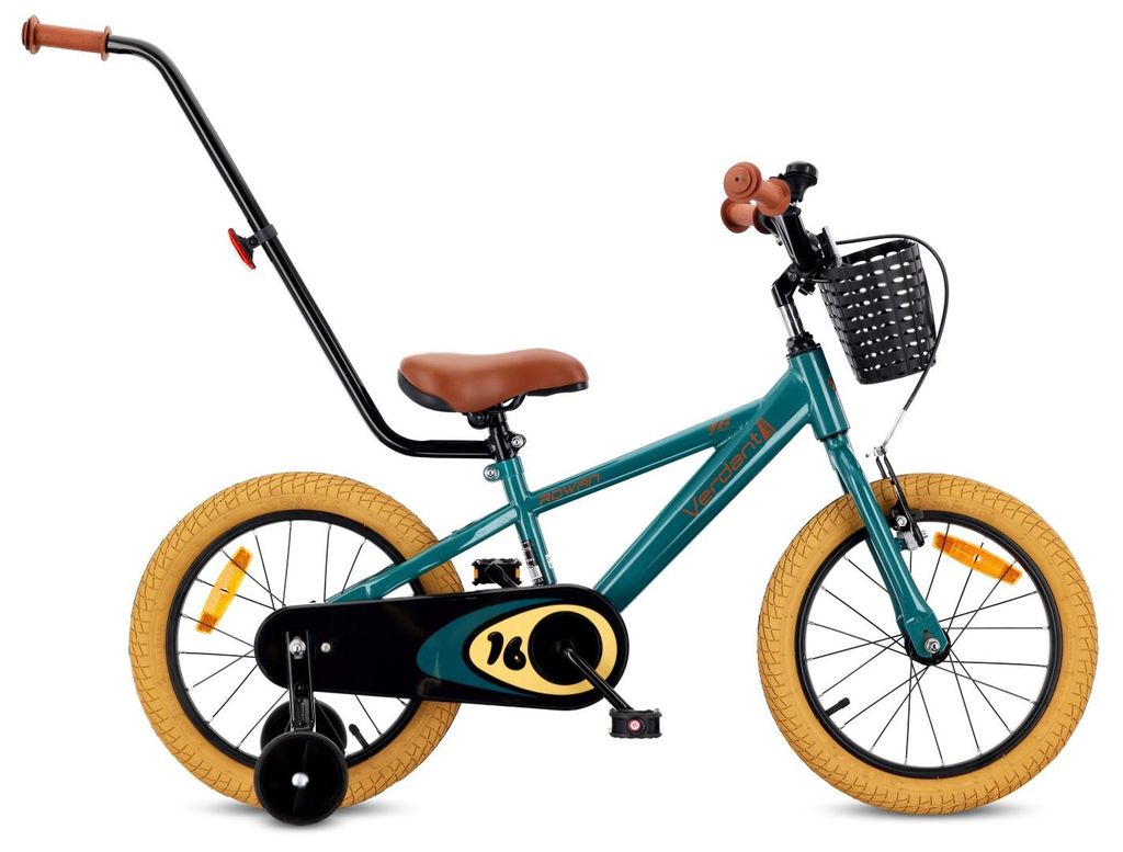 Kinderfahrrad Jungen Fahrrad Stützräder Schubstange 16 Zoll Produktbild 