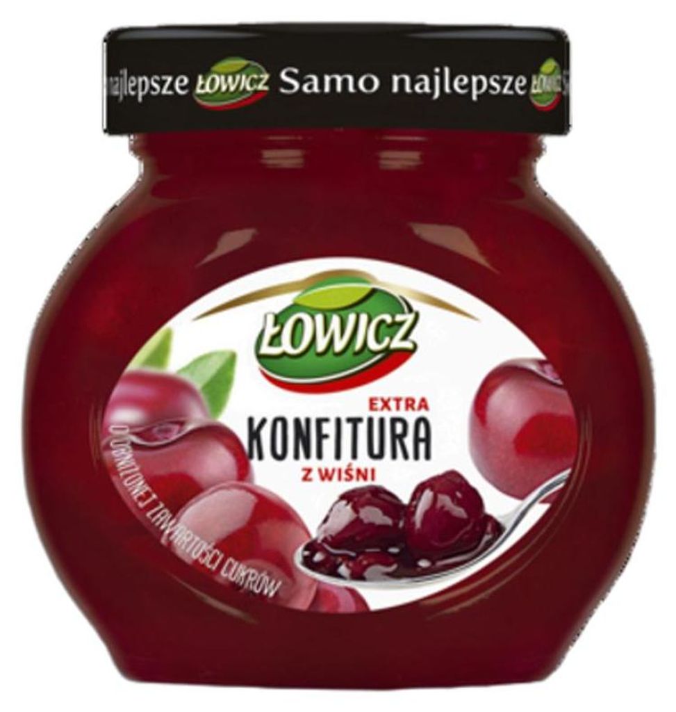 Łowicz Konfitura extra z wiśni obniżonej zawartości cukrów Zdjęcie produktu 
