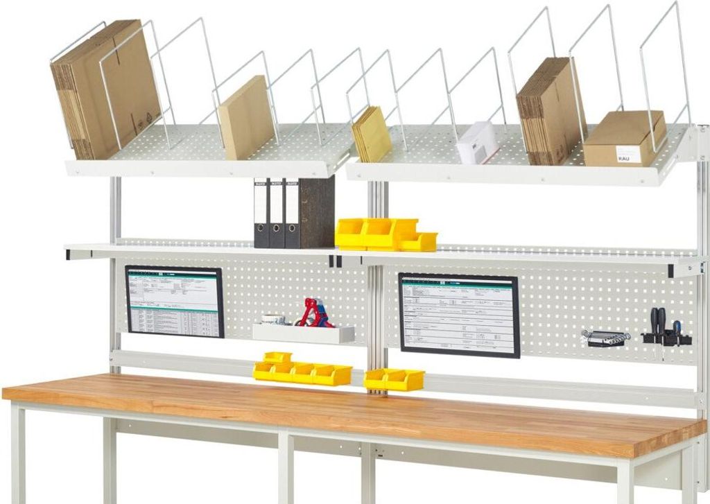 Rau System-Aufbau Komplettset 03, für Produktbreite 3000 mm, RAL7035/RAL7035