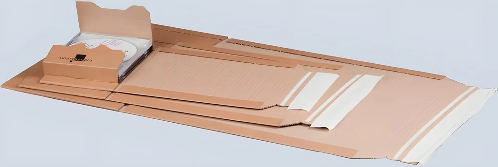Boîte d'expédition ajustable A3 Smartbox Pro en carton brun autocollante