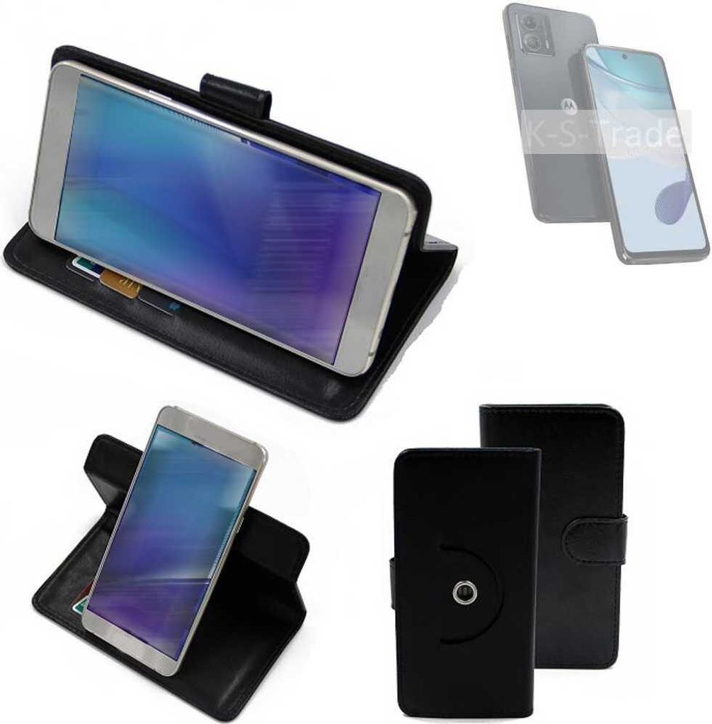 K-S-Trade Case Schutzhülle Handyhülle kompatibel mit Motorola Moto G53 5G Flipcase Smartphone Cover Handy Schutz Tasche Klapphülle Walletcase