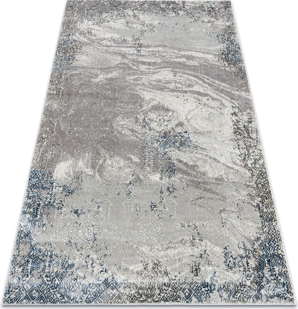 BLISS Z198AZ221 Teppich creme / blau – Abstraktion, modern, strukturell beige 180x270 cm