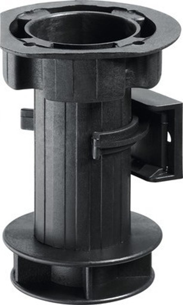 Sockelverstellfuß 100 mm, Kunststoff schwarz