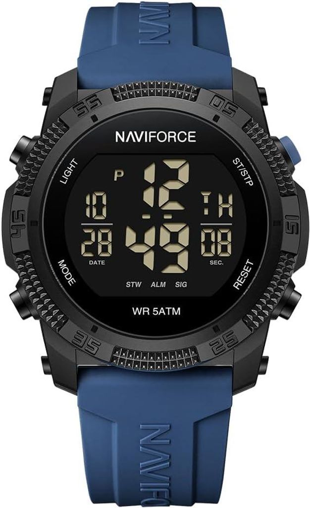 Watch Herren wasserdicht Sportuhr,Uhr für,digital Stoppuhr Wecker Kautschukband Damen Armbanduhr Digitale Uhr mit EL-Hintergrundbeleuchtung
