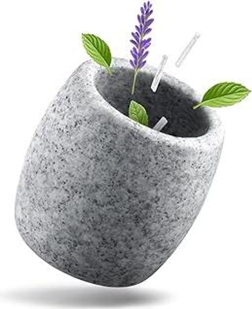 Siegvoll Verdampferschale Sauna aus Granit - 6,5 x 6,5 cm Sauna Ei für Mentholkristalle & Saunaöle - intensiver Duft beim Erhitzen - hitzebestän...