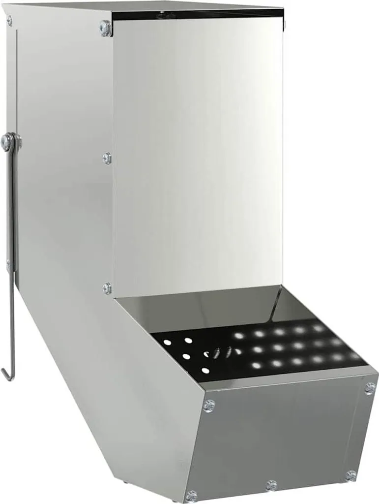 Mangiatoia per Conigli vidaXL 26cm in Acciaio Zincato - Robusta e Anti-Spreco