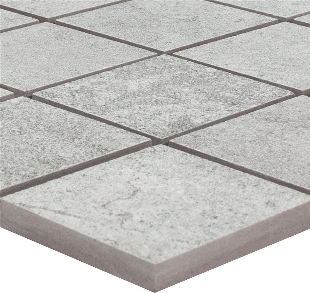 Keramik Mosaikfliese Padua Steinoptik Grau