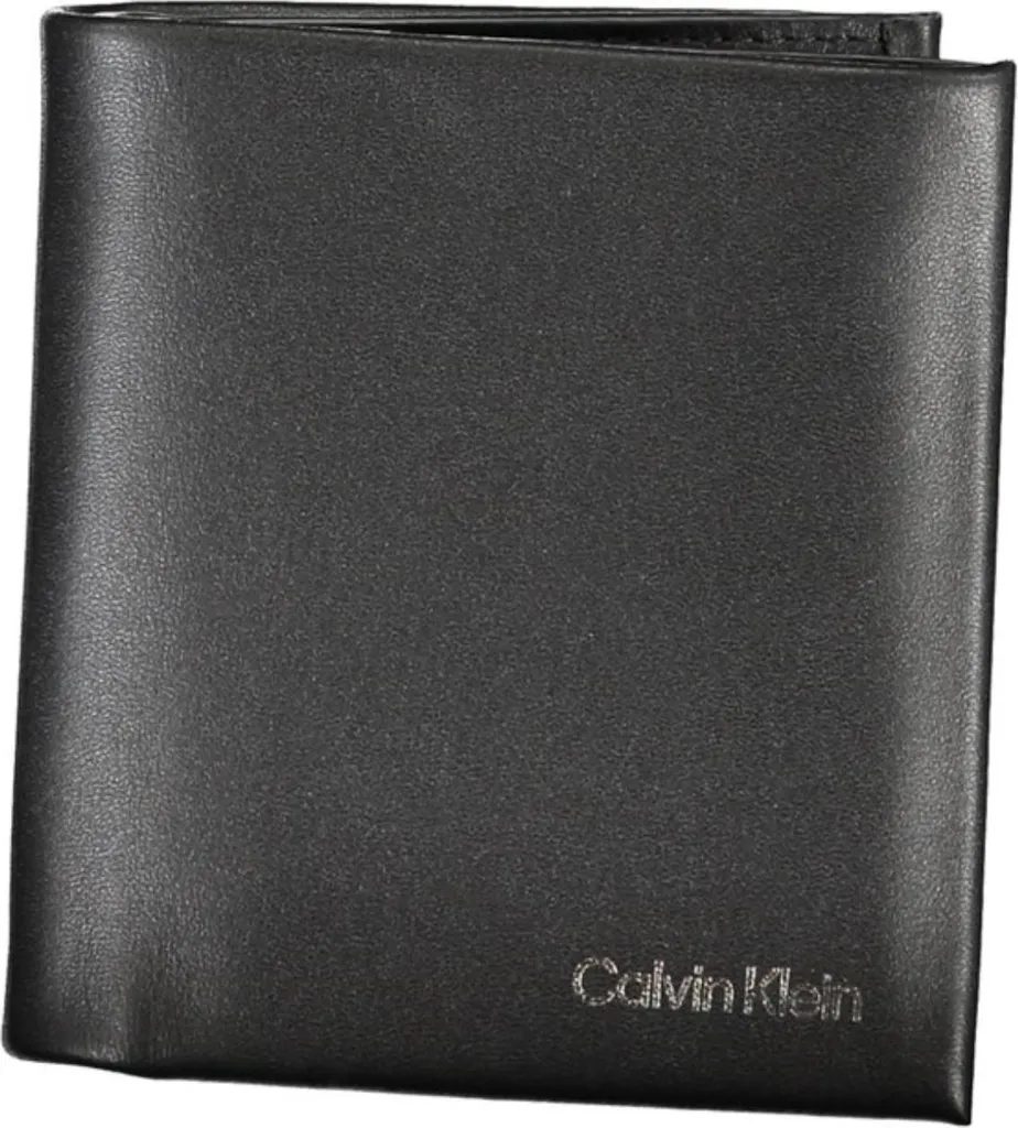 Portefeuille Calvin Klein K50K510593 en cuir noir pour homme moderne
