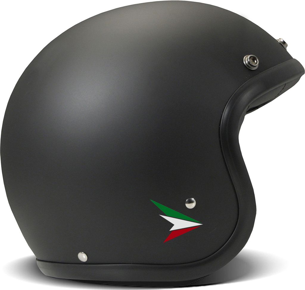 Jet Helm Cafe Racer DMD RETRO Ita Schwarz Matt größe S