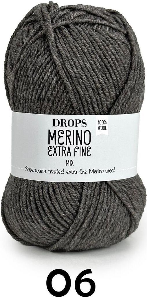 Drops Merino Extra Fine Uni Colour 06 Brown Strickgarn