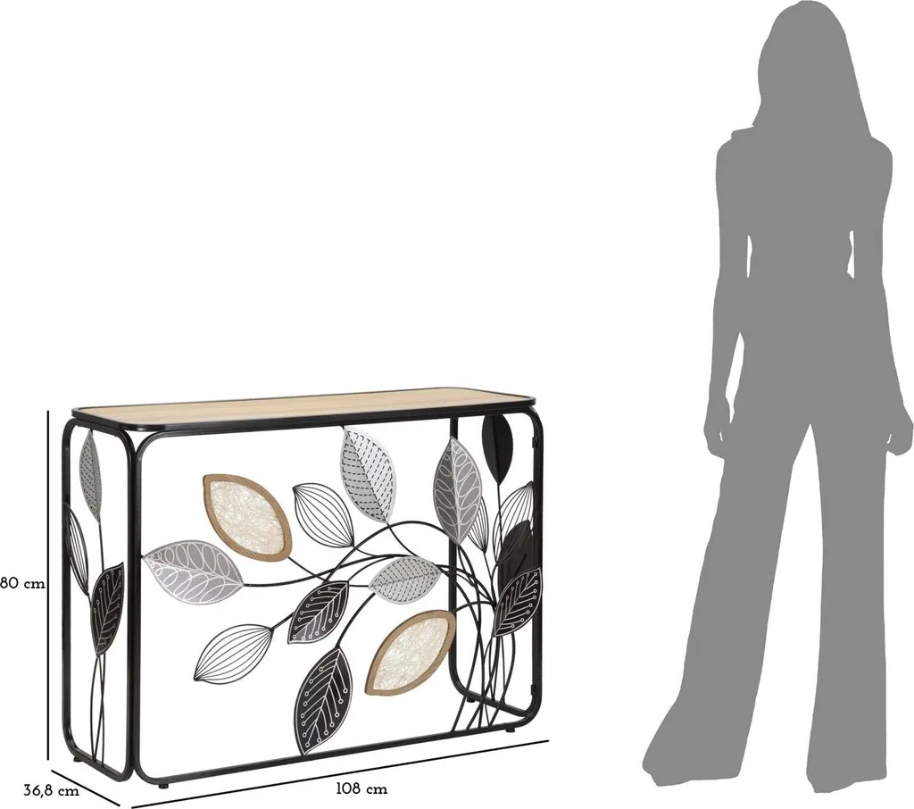 Console de Entrée Moderne Autumn Multicolore en Verre et Structure Métal - 9