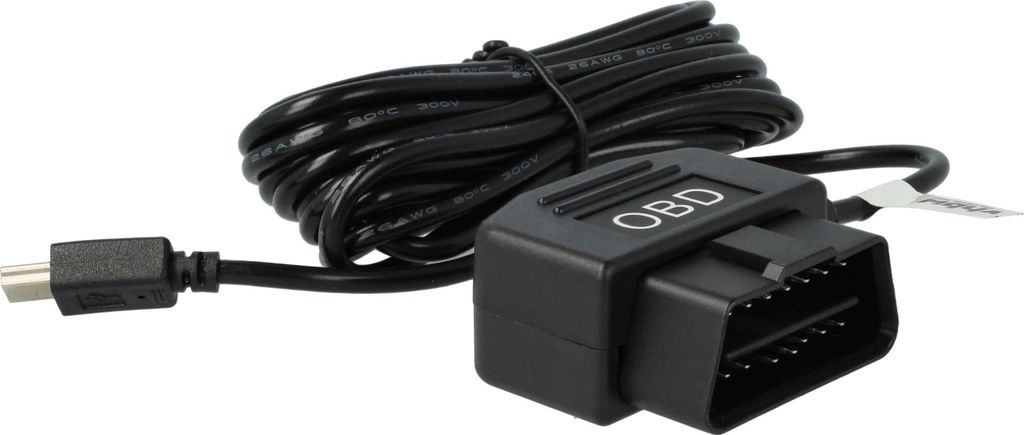 vhbw OBD2 Mini-USB Kabel Ladekabel für Dashcam GPS Navi Produktbild 
