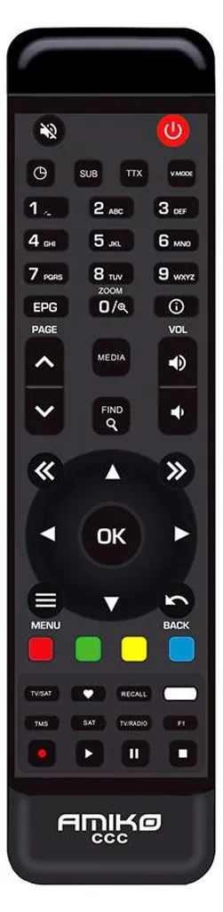 AMIKO Mini HD265 Récepteur Satellite Full HD H.265 avec WiFi Intégré