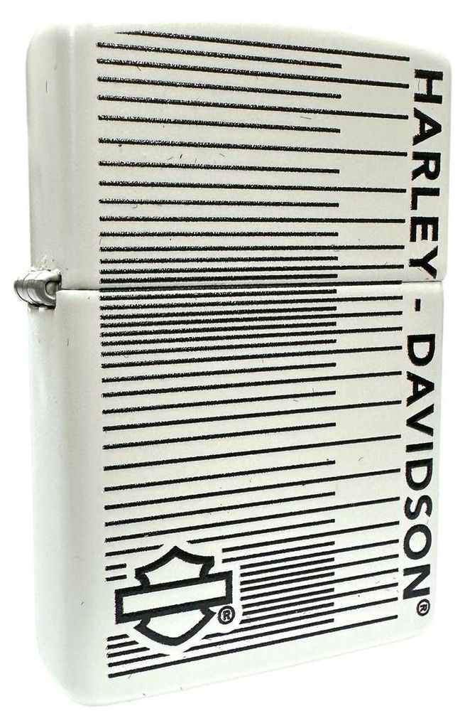 Zippo Feuerzeug Harley-Davidson Logo weiß matt Produktbild 