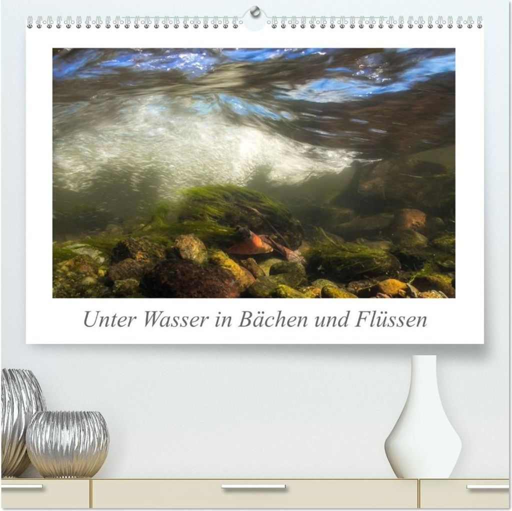 Unter Wasser in Bächen und Flüssen (hochwertiger Premium Wandkalender 2026 DIN A2 quer), Kunstdruck in Hochglanz