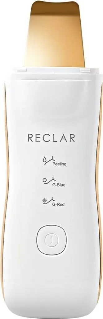RECLAR Peeler Gold Plus avec Spatule en Or 24K pour Soin du Visage Ionique