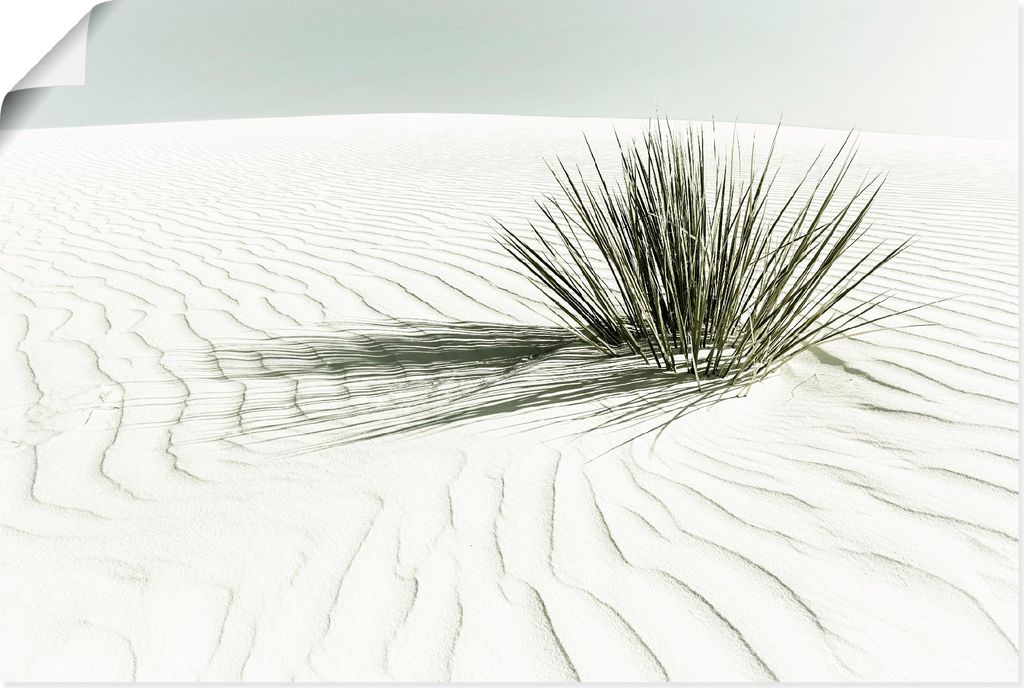 ARTland Poster Dünen, weißer Sand Vintage Größe: 120x80 cm