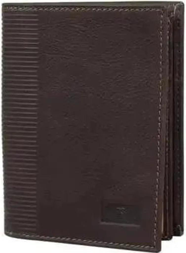 David William Portefeuille Coulter Marron en Cuir Véritable pour Homme