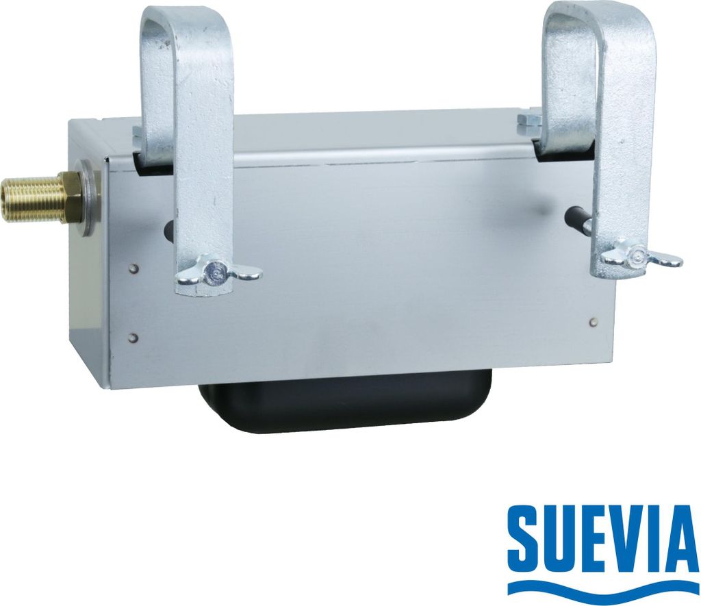 Suevia Vlotter - 1/2" Bu.dr - RVS Inox Kappe - 2 Beugels - Modell 513