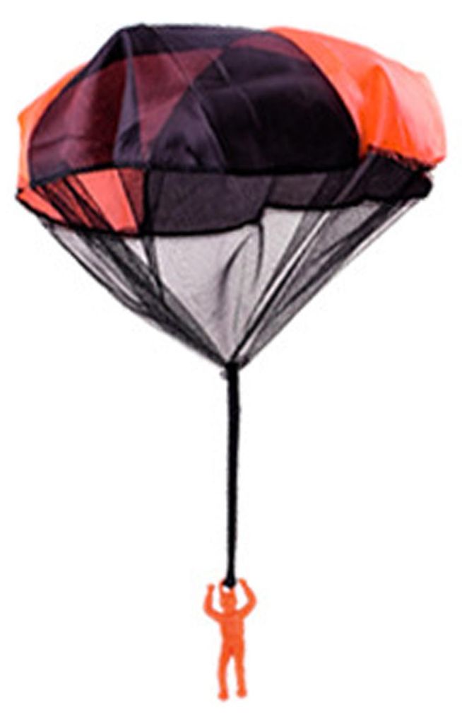 Parasailing-Spielzeug, verhedderungsfrei, leuchtende Farben, Festivalgeschenk, Kinder-Handwurf-Parasailing-Spielzeug mit Soldatenfigur für draußen
