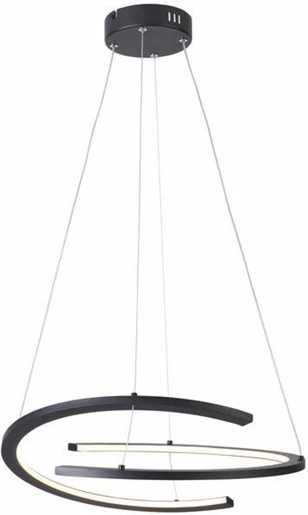 Suspension LED pour îlot de cuisine Ancor noire 120cm lumière réglable