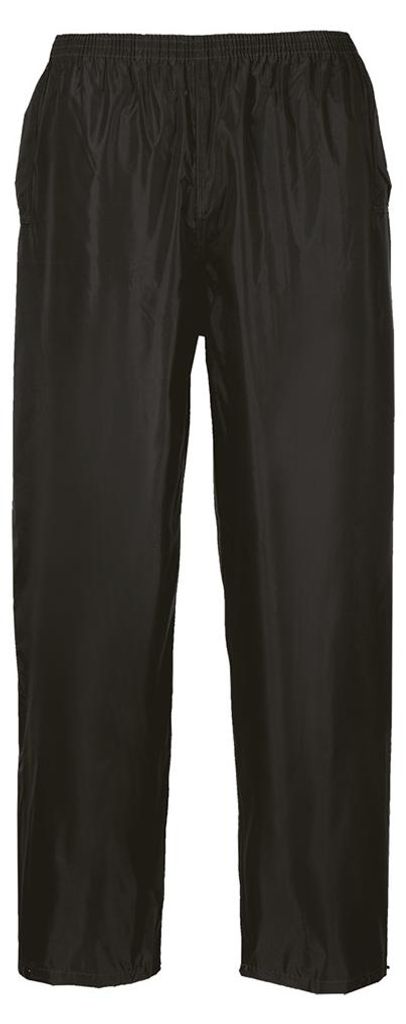 Portwest klassieke regenbroek, 210 g/m², model S441, zwart, Productafbeelding 