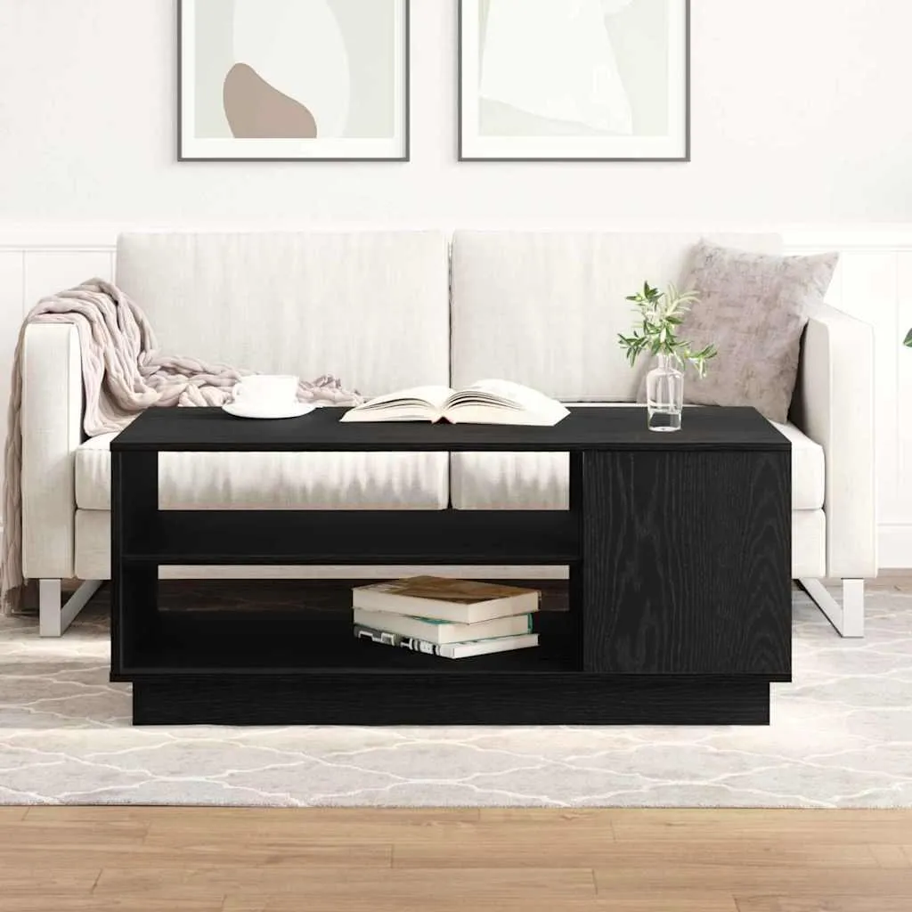 Tavolino da Salotto Maison Exclusive Nero Rovere 102x55 - Luxury Chic