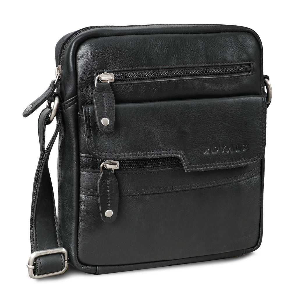 ROYALZ "Oregon" Leder Umhängetasche Herren Klein Männer Produktbild 2