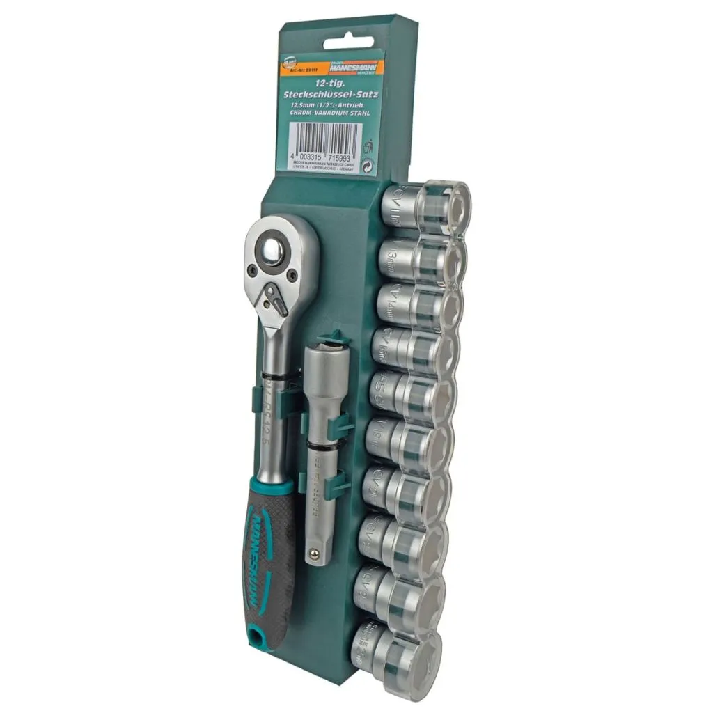 Coffret de douilles 1/2" Brüder Mannesmann M29111 Green Line 12 pièces