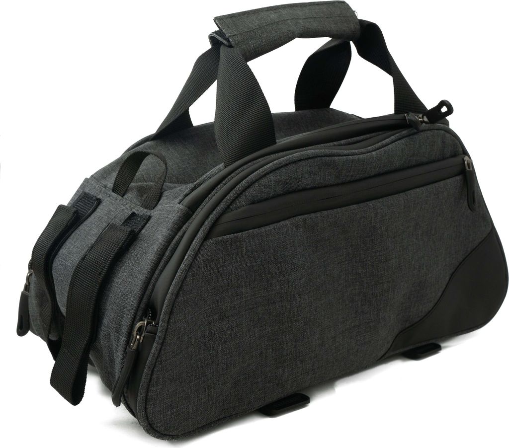 Fahrrad Tasche wasserfest Satteltasche Hecktasche mit Getränkehalter in Grau