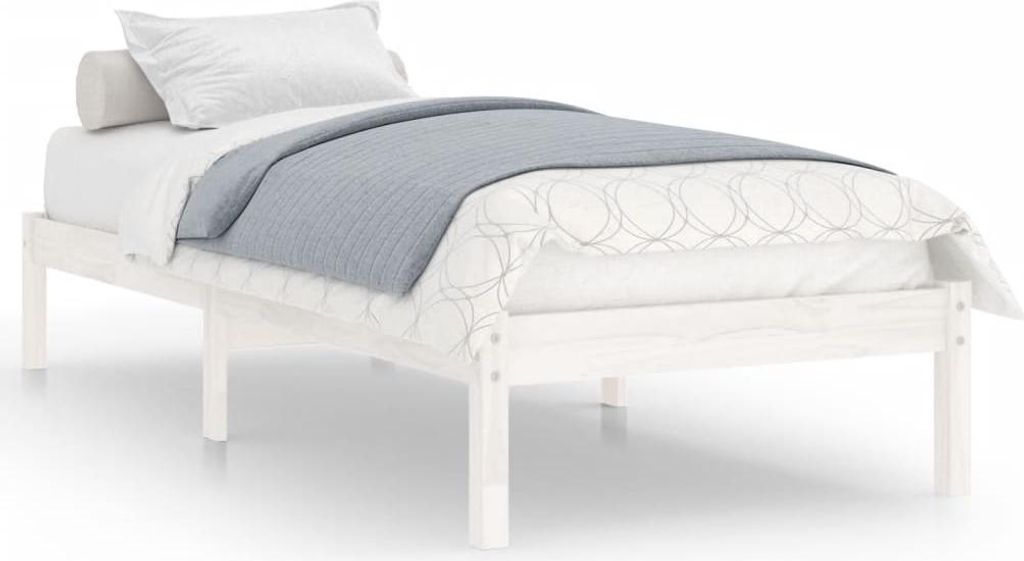 vidaXL Postel z masivu Bílá borovice 90x200 cm Obrázek produktu 