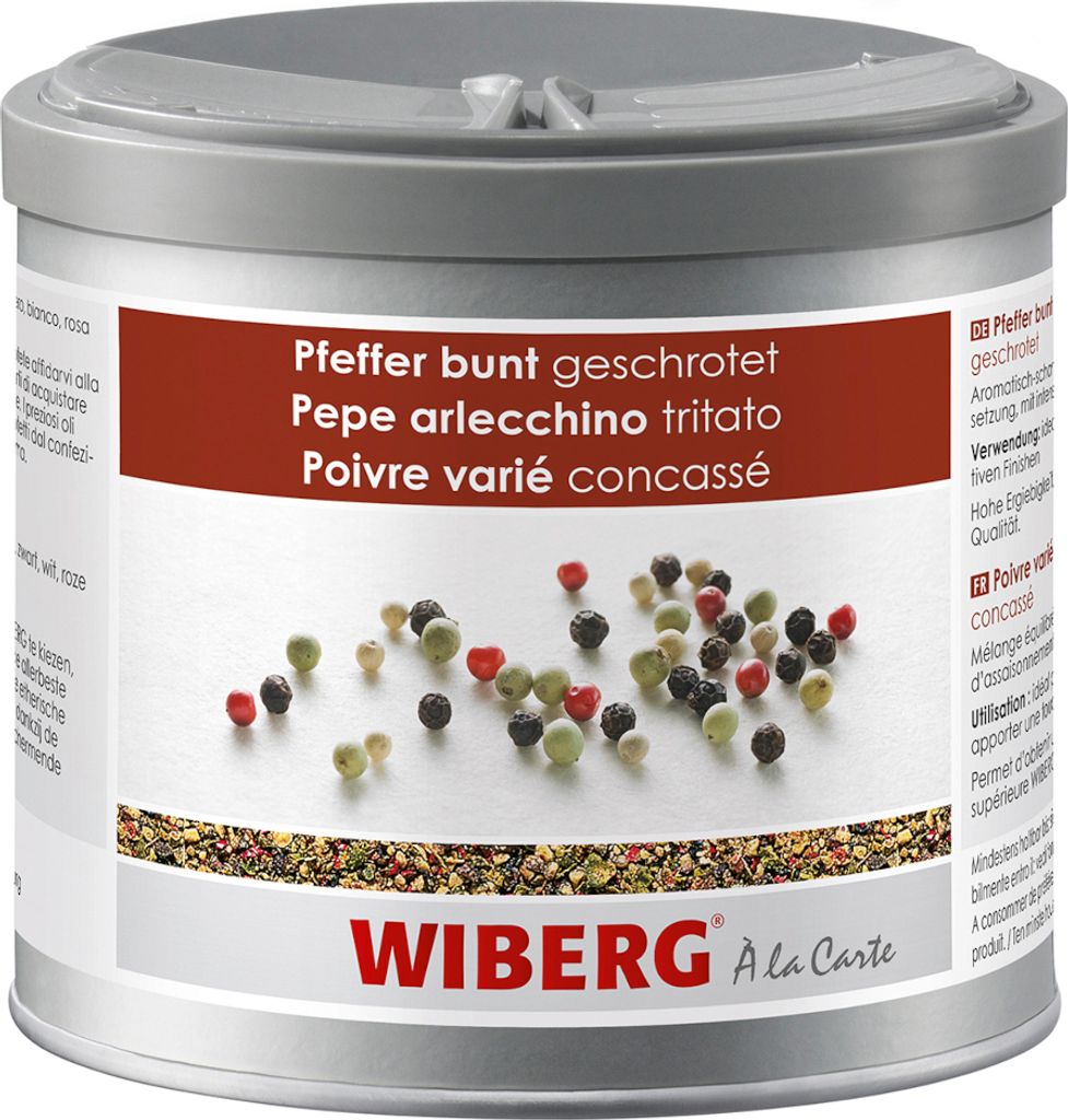 Wiberg Pfeffer bunt geschrotet komplexe Geschmacksvielfalt 290g