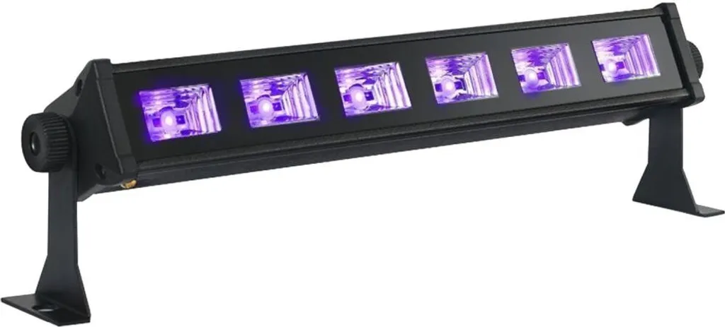 Rampe LED UV 6x3W haute intensité avec support réglable intégré