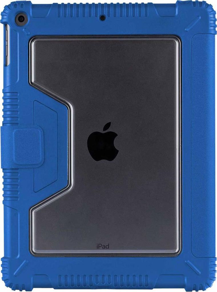 SHOCKGUARD View PEN, Folio Case blau mit transparenter Rückseite und Stifthalter für iPad 10.2'' (2019-2021)