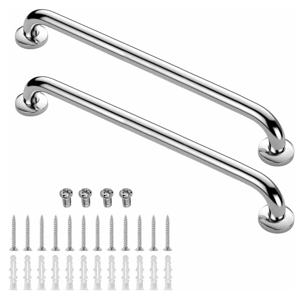 36-Zoll-Badezimmerhandläufe, 2 Stück, Chrom