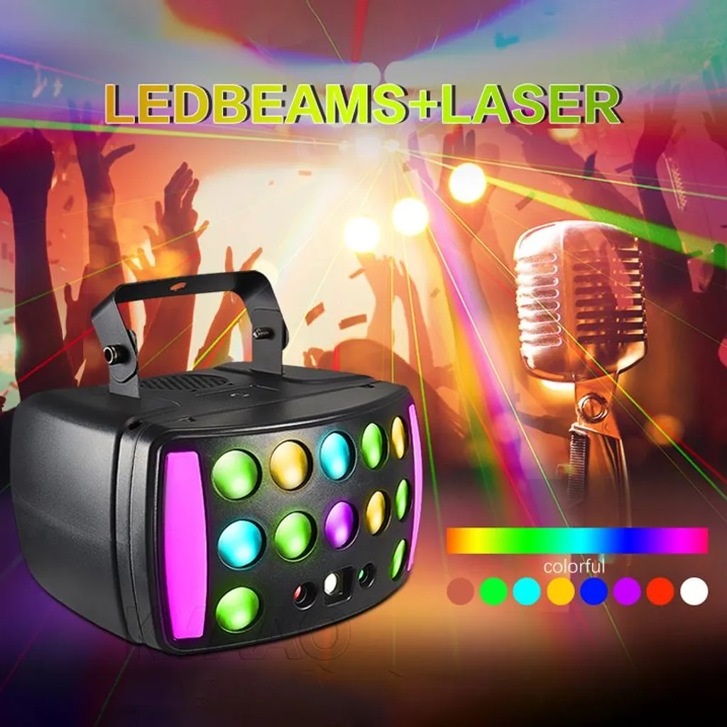Projecteur de Théâtre DMX Lumière Chaude avec Modes Auto et Prise EU - 3