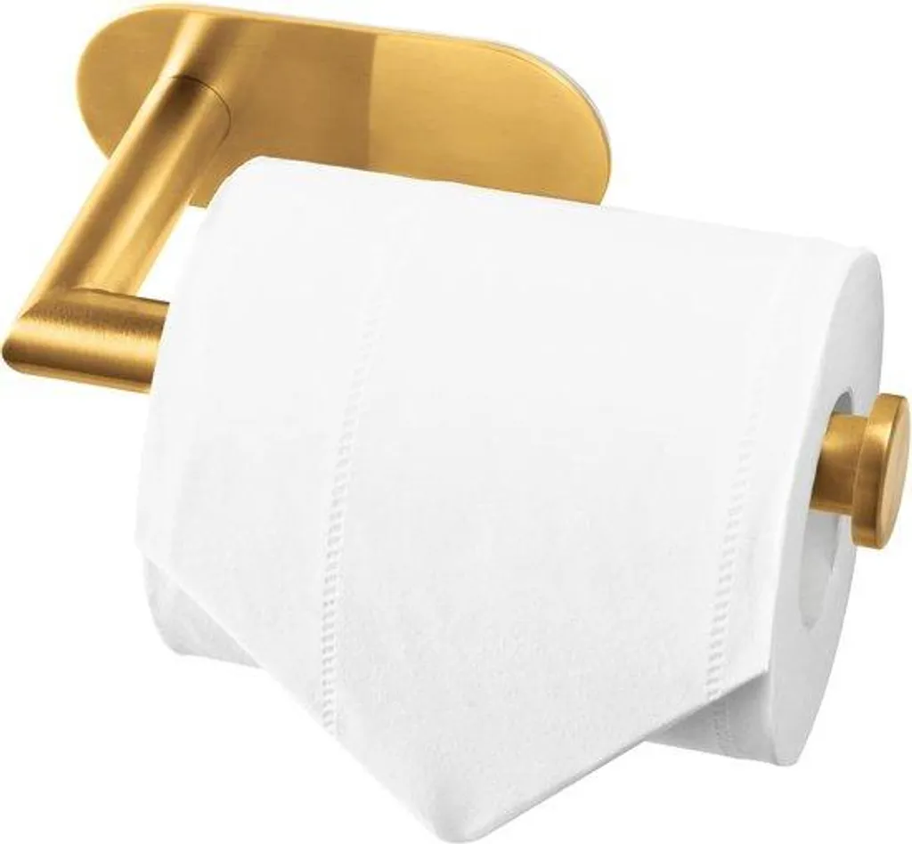 Porte-rouleau papier toilette en laiton brossé haut de gamme - Modèle L01