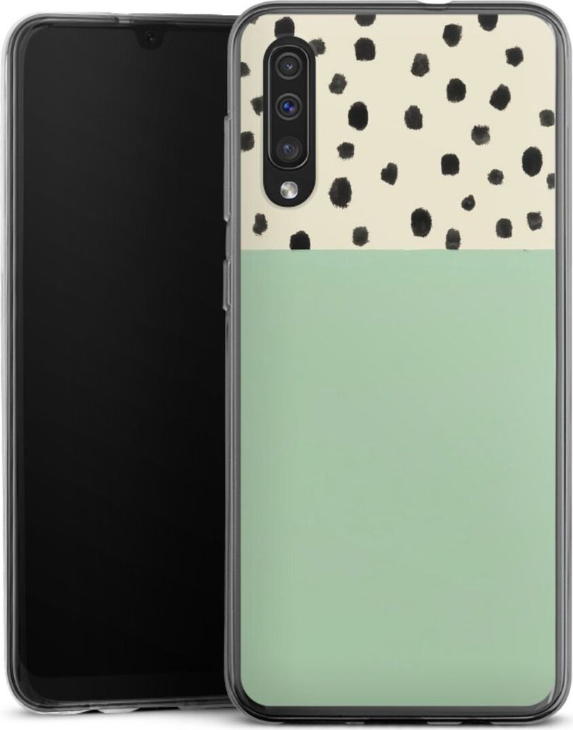 DeinDesign Handyhülle für Samsung Galaxy A30s Silikon Hülle Case Smartphone Schutzhülle Abstrakt Boho Polka Dots
