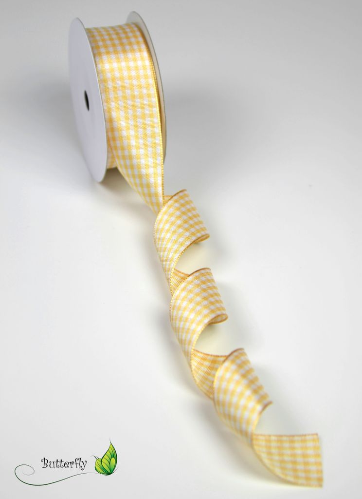 Karoband 25mm, 10 Meter, Farbe:creme 824