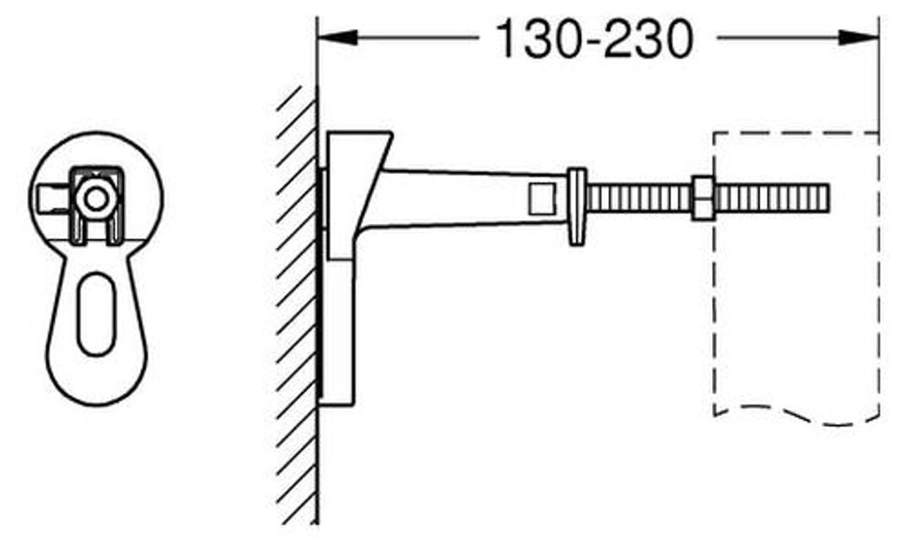 Grohe Rapid SL Wandwinkel für Vorwand-Montage - 3855800M Produktbild 