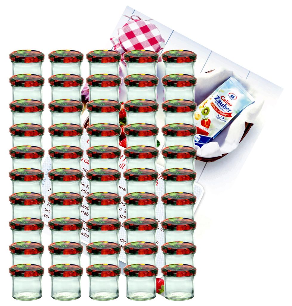 75er Set Sturzglas 125 ml Marmeladenglas Einmachglas Glas Produktbild 