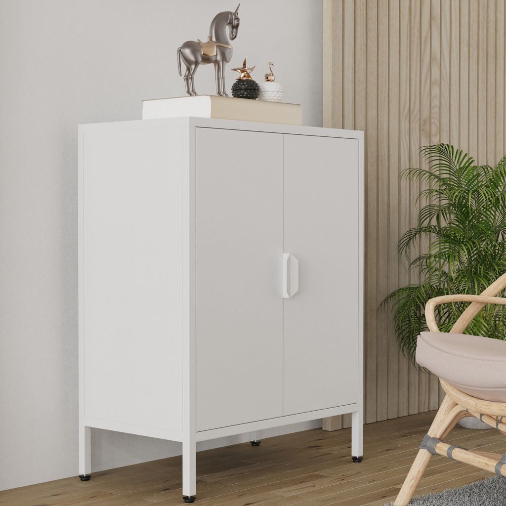 VCM Stahl Kommode | Sideboard mit Drehtüren | Maße ca. H. Produktbild 