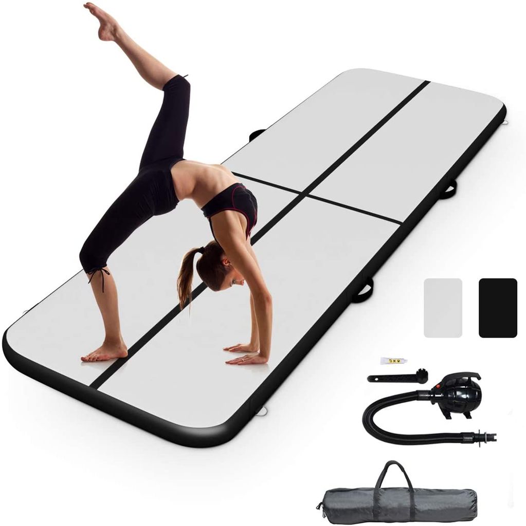 Air Yoga Track Turnmatte Aufblasbar Gymnastikmatte Tumbling Mit Elektropumpe DE 
