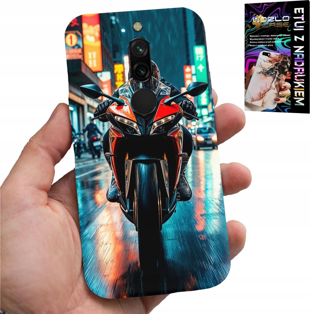 Gehäuse Für Xiaomi Redmi 8 - Motorrad, Motorrad Einrad Designs + Glas