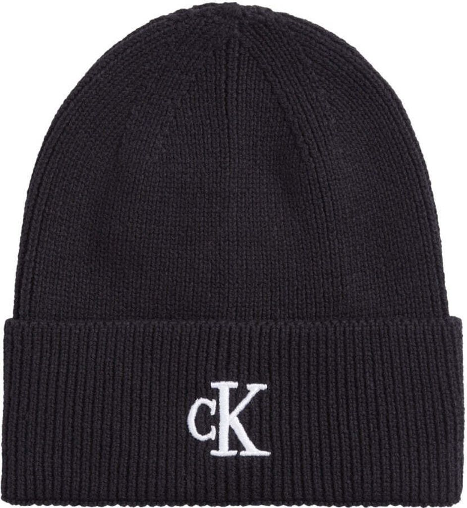 CALVIN KLEIN JEANS - Damenmütze aus Kaschmir mit Monogramm - Größe Einheitsgröße