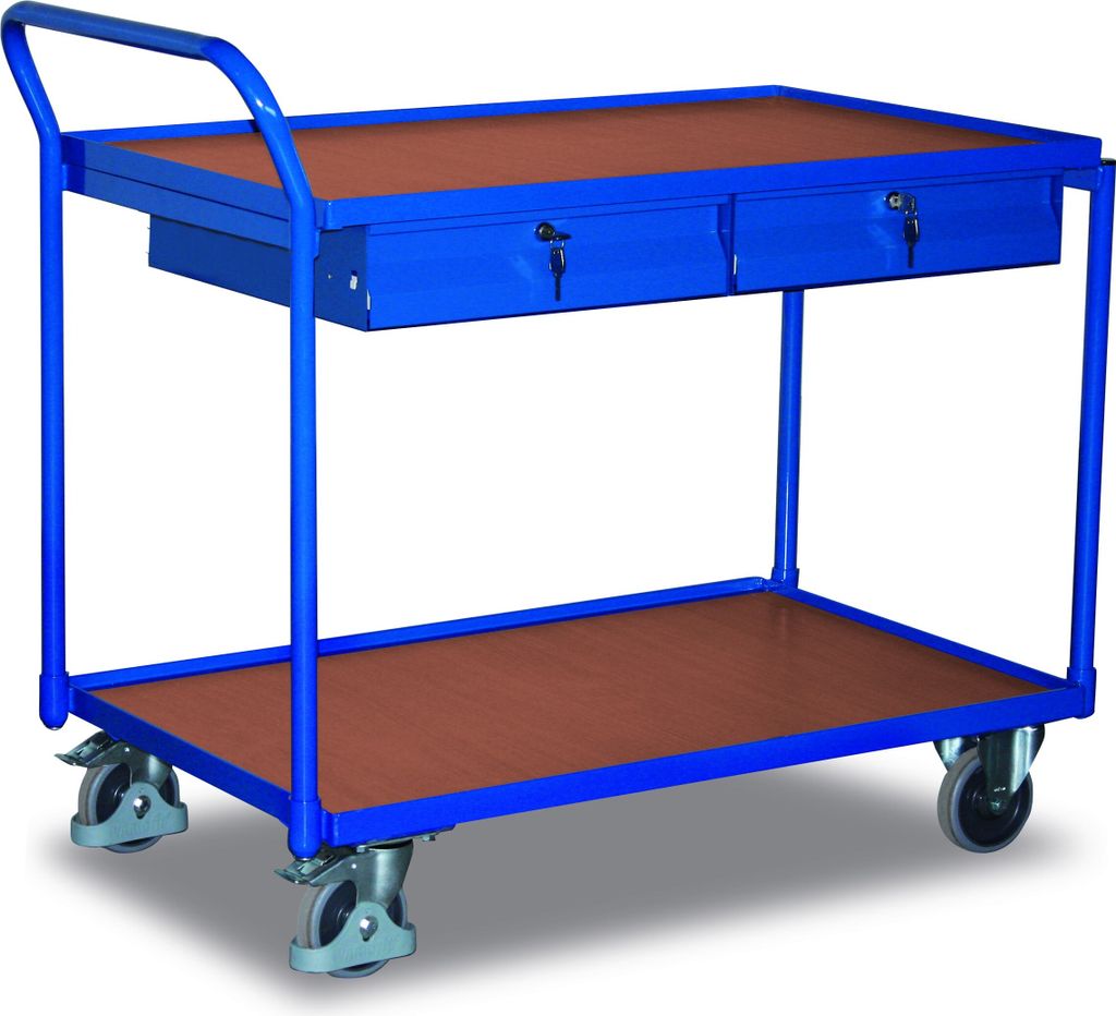 Tischwagen mit Schubladen - Griff senkrecht - 1.010 x 625 x 1.125 mm (HxBxT) - Traglast 250 kg