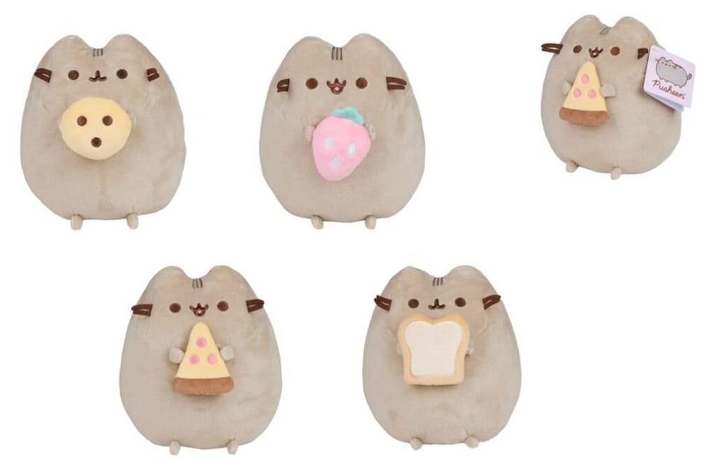 Pusheen pluche figuren, snackcollectie (4 stuks), 25 cm Productafbeelding 