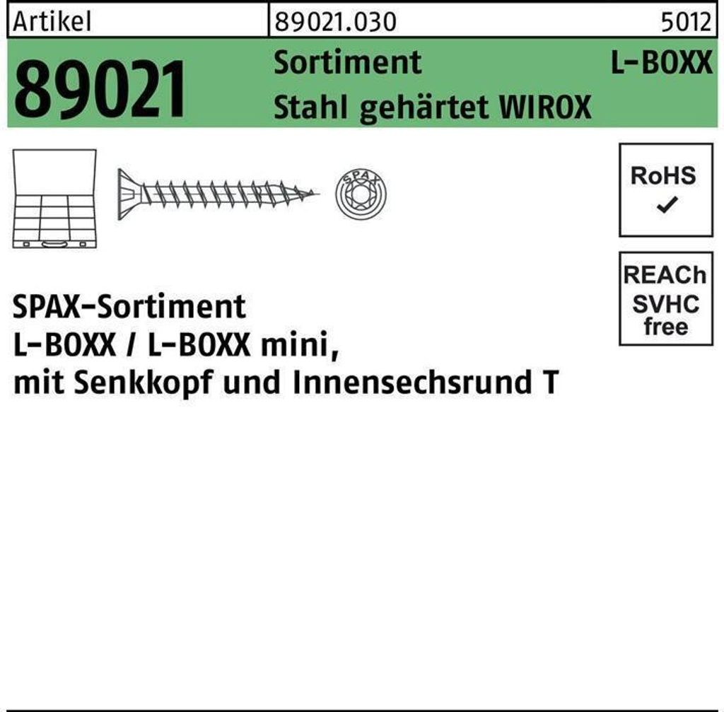 Spax Sortimentskasten L-Boxx 102 & BITBOX - 2.445 teilig Produktbild 3