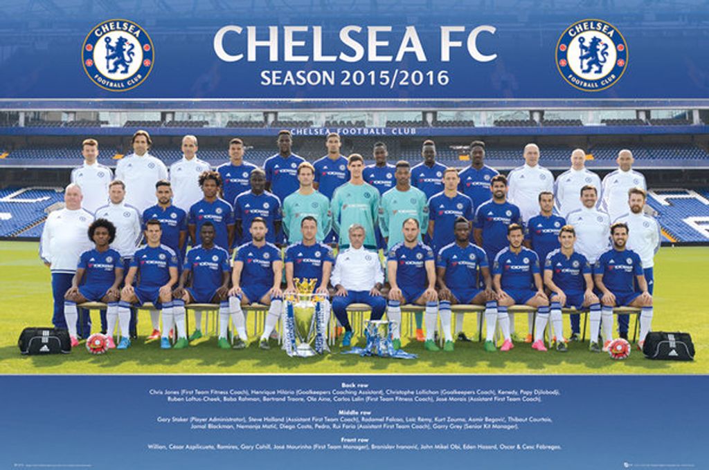Chelsea FC - Poster - Team Photo 15-16
